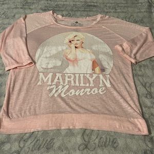Pink Marilyn Monroe top